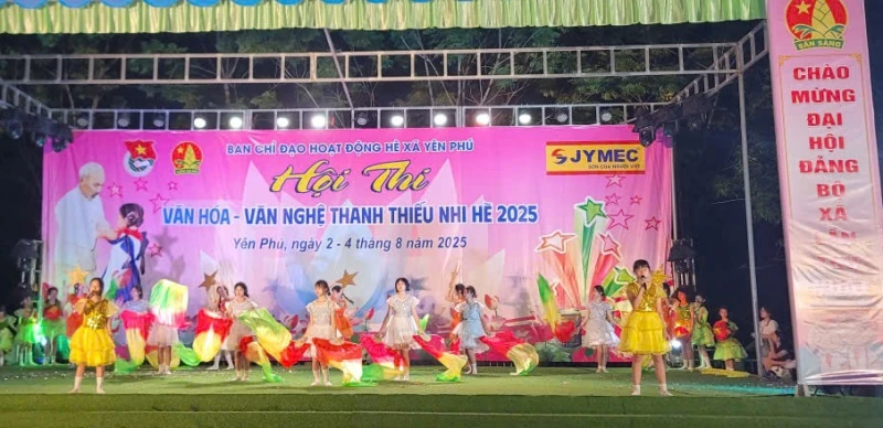Hội thi văn hóa - văn nghệ thanh thiếu nhi chào mừng Đại hội Đại biểu Đảng bộ xã Yên Phú, nhiệm kỳ 2025-2030