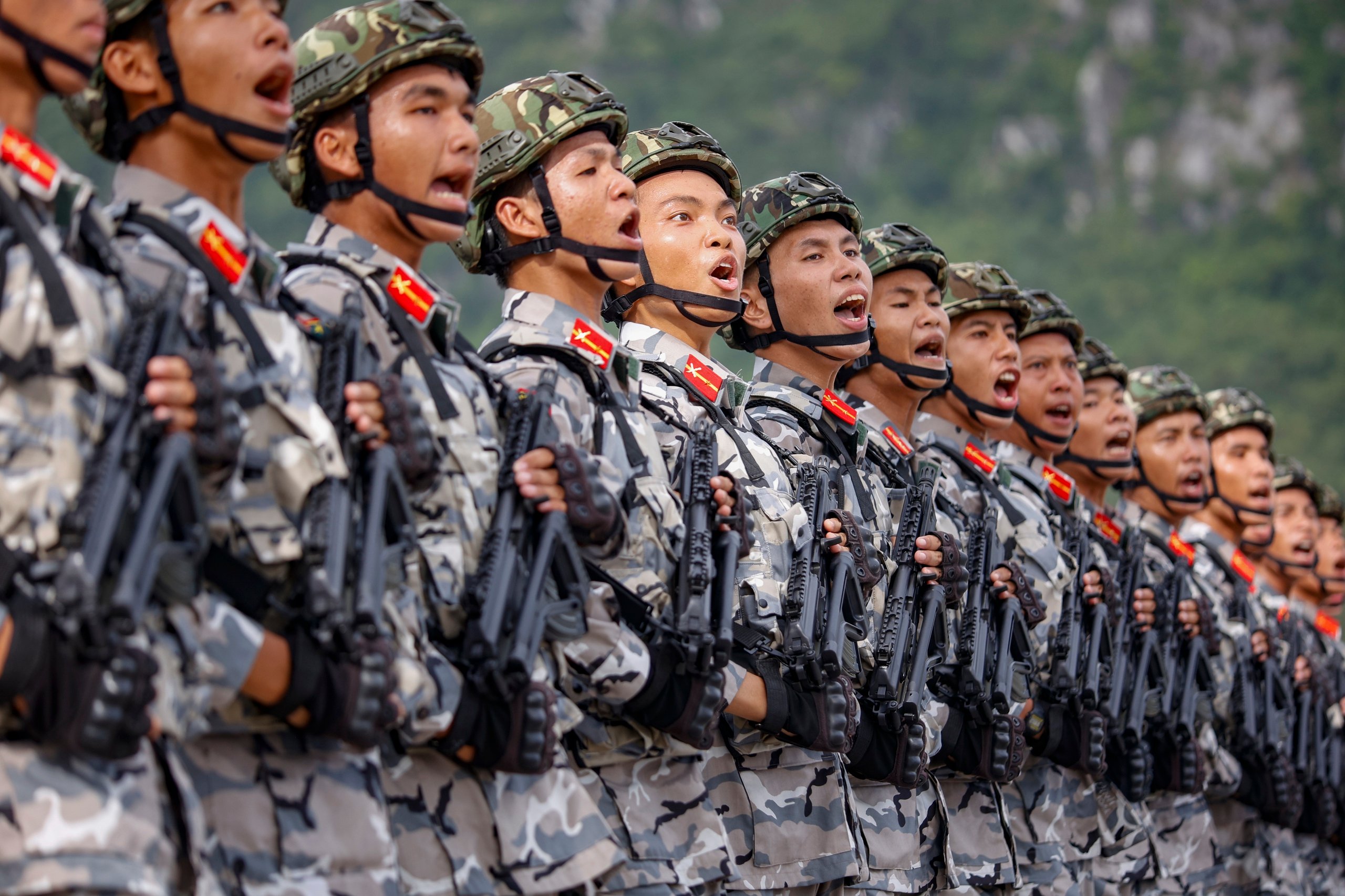 Kỵ binh xuất hiện tại buổi hợp luyện nhiệm vụ diễu binh A80- Ảnh 12.