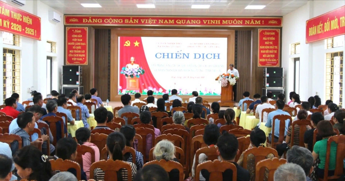 Xã Đông Cuông triển khai chiến dịch đo đạc đất đai cho người dân