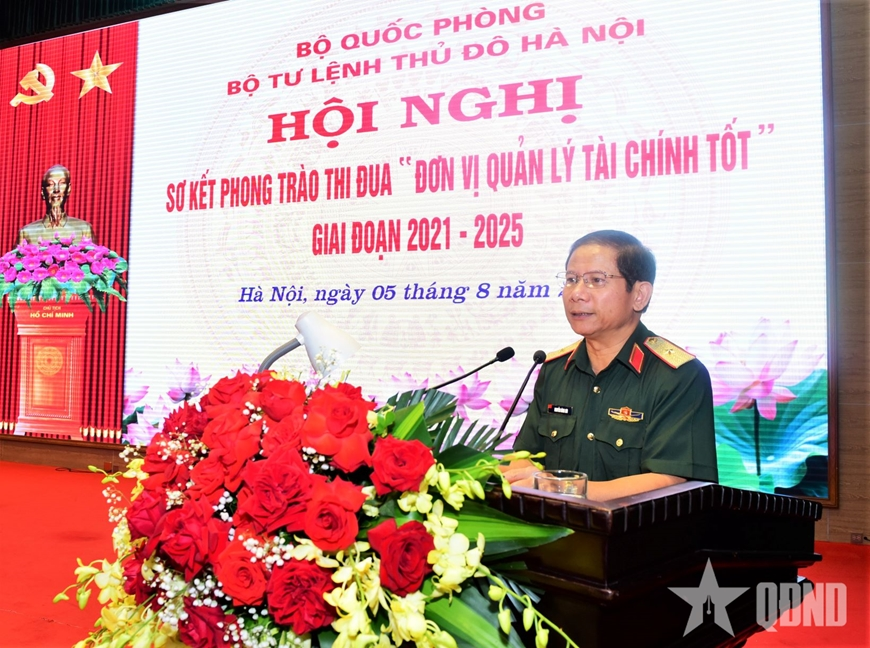 Bộ tư lệnh Thủ đô Hà Nội sơ kết phong trào thi đua “Đơn vị quản lý tài chính tốt”