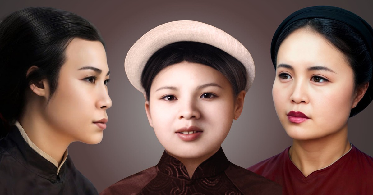 Ngắm vẻ đẹp của các nữ liệt sĩ qua ảnh màu phục dựng