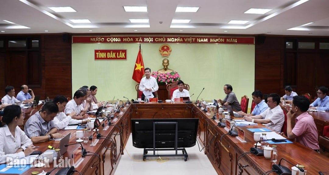 Các đại biểu tham dự buổi làm việc.
