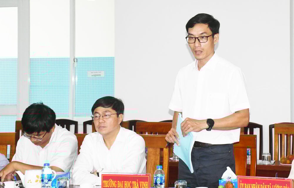 Lãnh đạo Trường ĐH Trà Vinh cho biết thống nhất việc tiếp nhận và sẽ quản lý có hiệu quả Trung tâm dừa Đồng Gò.
