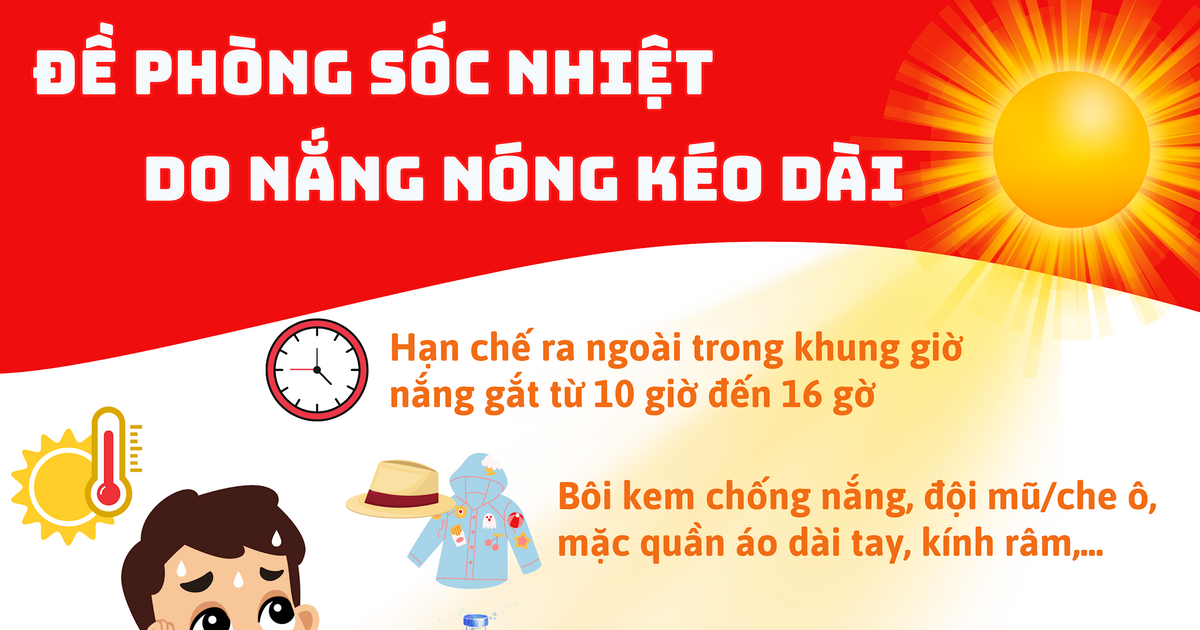Đề phòng sốc nhiệt do nắng nóng kéo dài