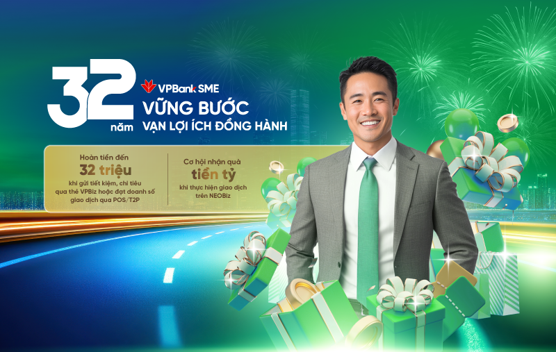 Tháng ưu đãi vàng từ VPBankSME Giao dịch nhiều  Quà hấp dẫn