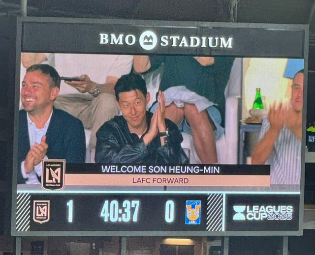 Son Heung-min vừa đến Mỹ đã tạo cơn sốt cực lớn: Đối thủ của Messi ra mắt- Ảnh 1.