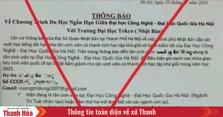 Warning about the phenomenon of impersonating Hanoi National University to scam "admission"