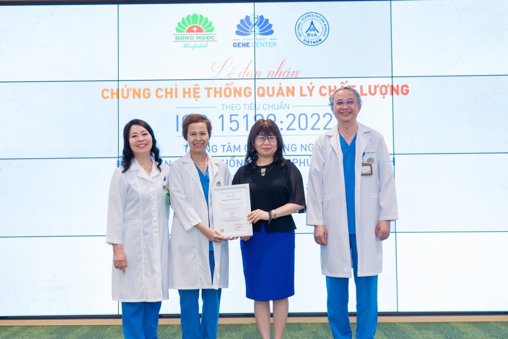 Trung tâm Gen Hồng Ngọc nhận chứng chỉ ISO 15189:2022 - 1