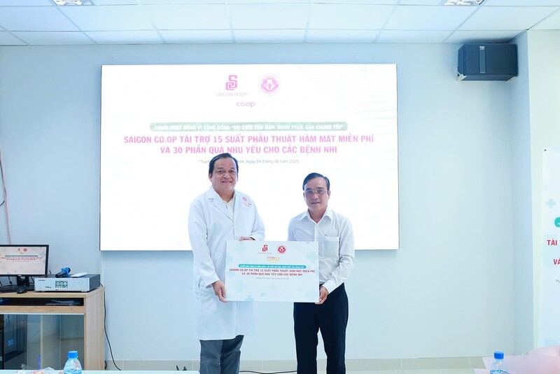 Saigon Co.op trao tặng 15 suất phẫu thuật hàm mặt miễn phí cho bệnh nhi khó khăn