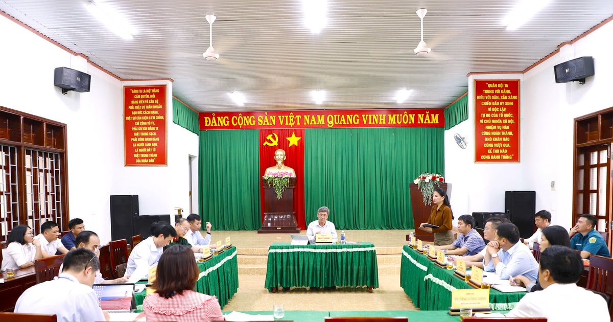Vice Chairman of Lam Dong Provincial People's Committee Nguyen Minh inspected administrative and defense-security activities in Quang Son commune.