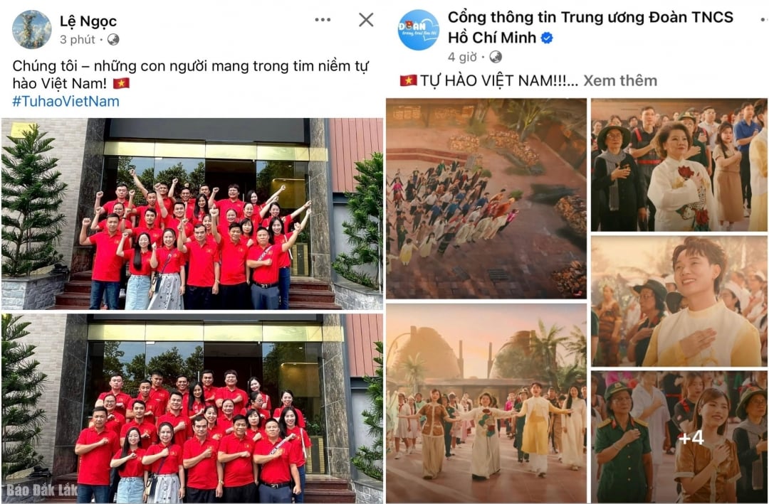 Các tổ chức, cá nhân hưởng ứng chiến dịch trên mạng xã hội Facebook.