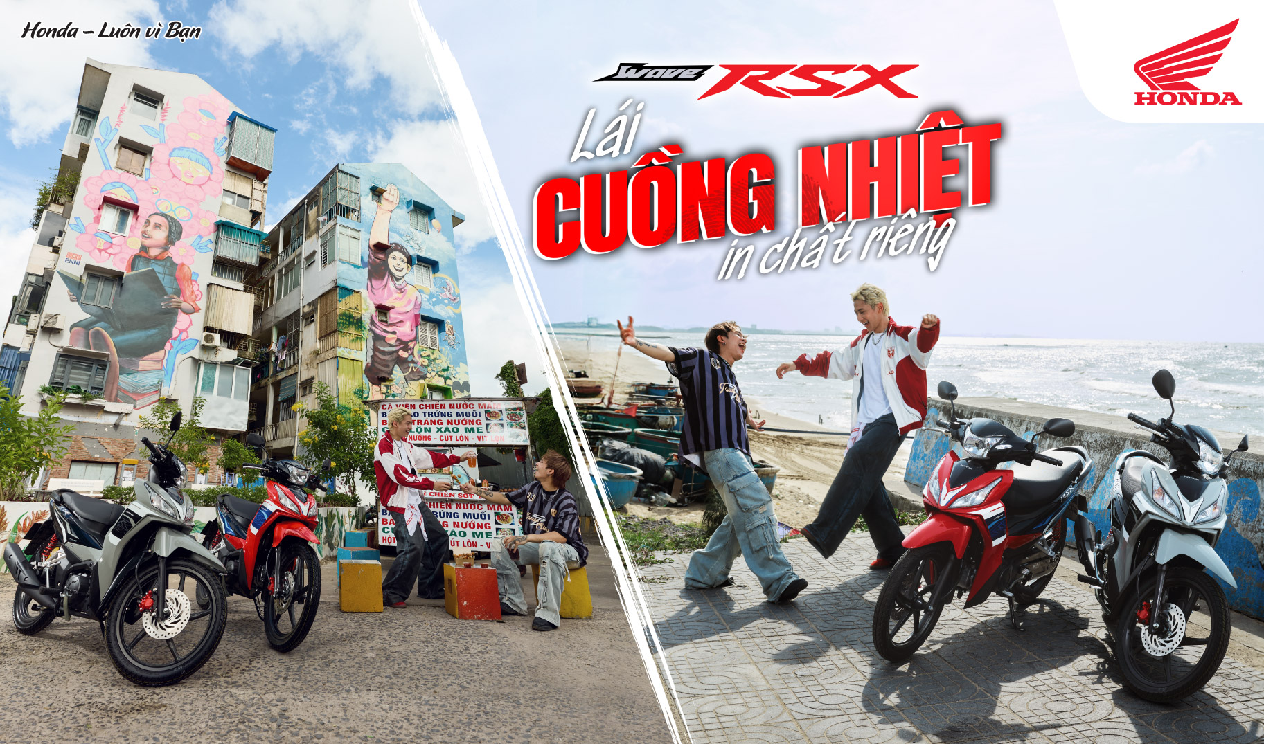 Honda Việt Nam giới thiệu mẫu xe Wave RSX FI bổ sung 2 phiên bản màu mới và thiết kế tem xe đầy cá tính, cùng khách hàng “Lái cuồng nhiệt, in chất riêng”