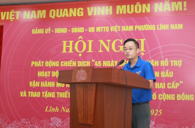 Phường Lĩnh Nam: Trao tặng 10 bộ máy tính hỗ trợ Tổ dân phố phục vụ chuyển đổi số- Ảnh 4.