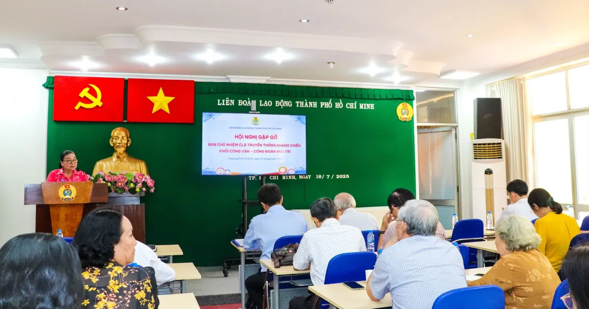 Lãnh đạo LĐLĐ TPHCM gặp mặt Khối Công vận - Công đoàn hưu trí