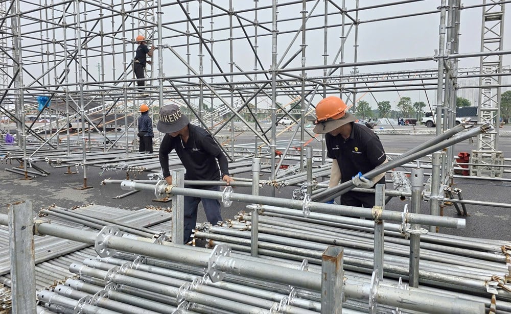 Chạy đua tiến độ phục vụ Triển lãm Thành tựu đất nước  - ảnh 4