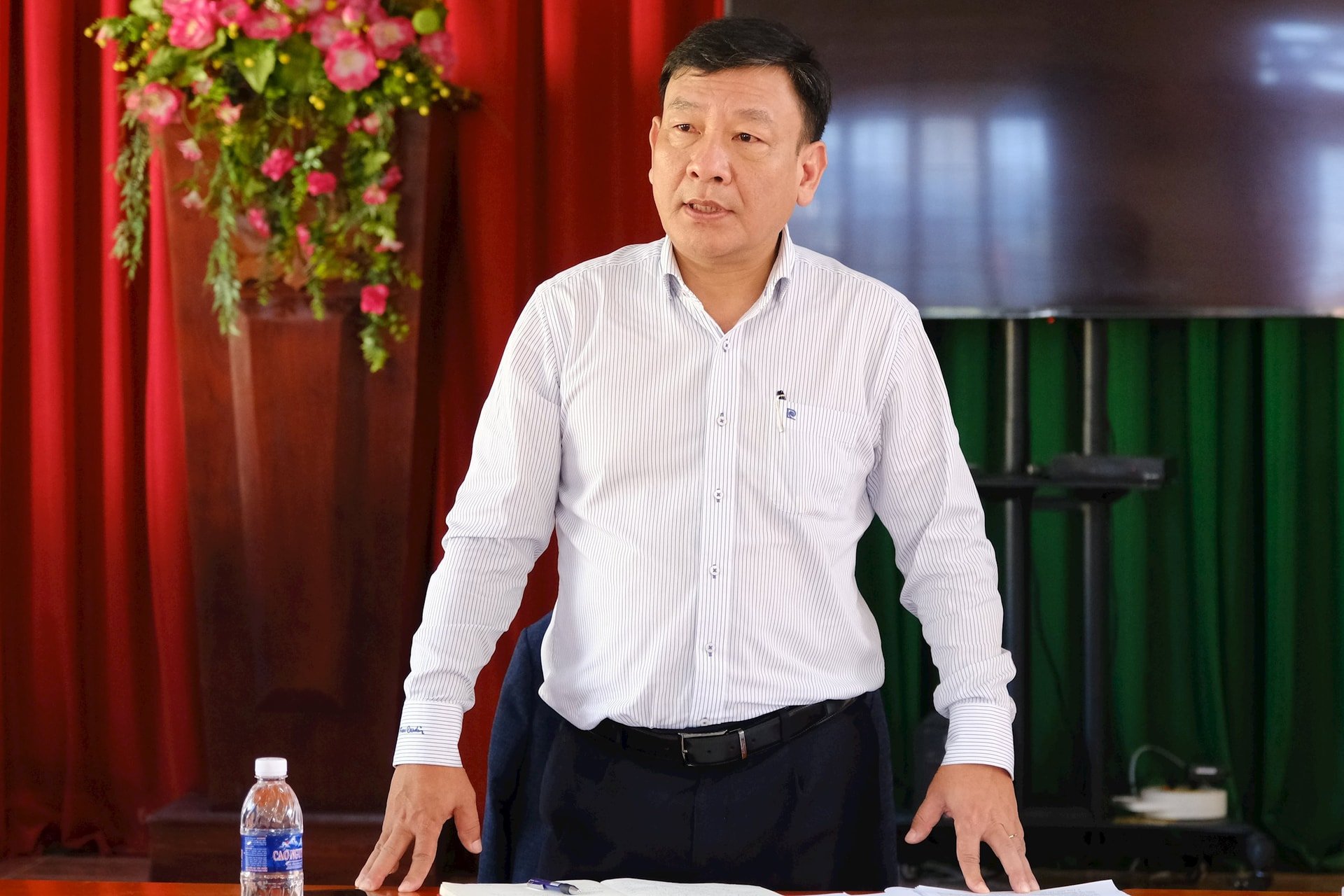 Phó Bí thư Tỉnh ủy Lâm Đồng Bùi Thắng tại buổi làm việc