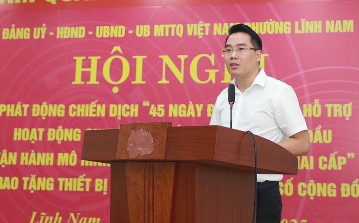 Phường Lĩnh Nam: Trao tặng 10 bộ máy tính hỗ trợ Tổ dân phố phục vụ chuyển đổi số- Ảnh 6.
