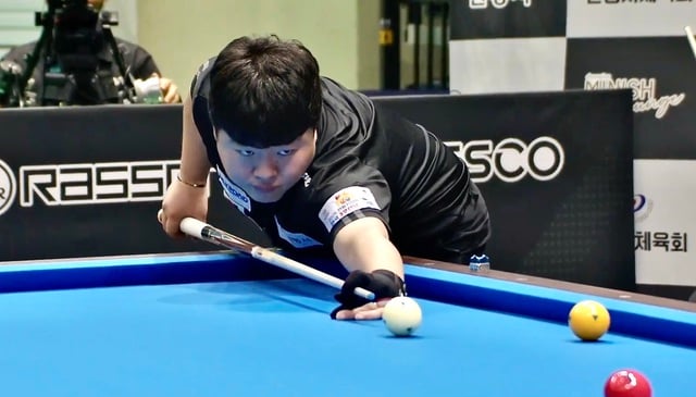 Thần đồng billiards Hàn Quốc liên tục tung sê-ri để vô địch: Tái ngộ Trần Quyết Chiến- Ảnh 1.