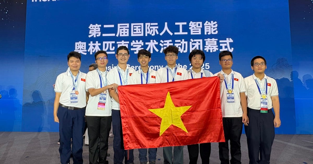 Học sinh Việt Nam giành 3 huy chương vàng Olympic trí tuệ nhân tạo quốc tế
