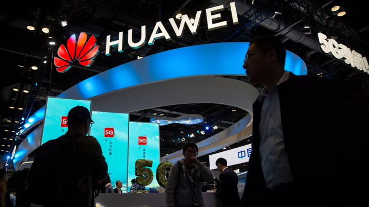 Một gian hàng của Huawei tại triển lãm công nghệ. (Nguồn: Euronews)