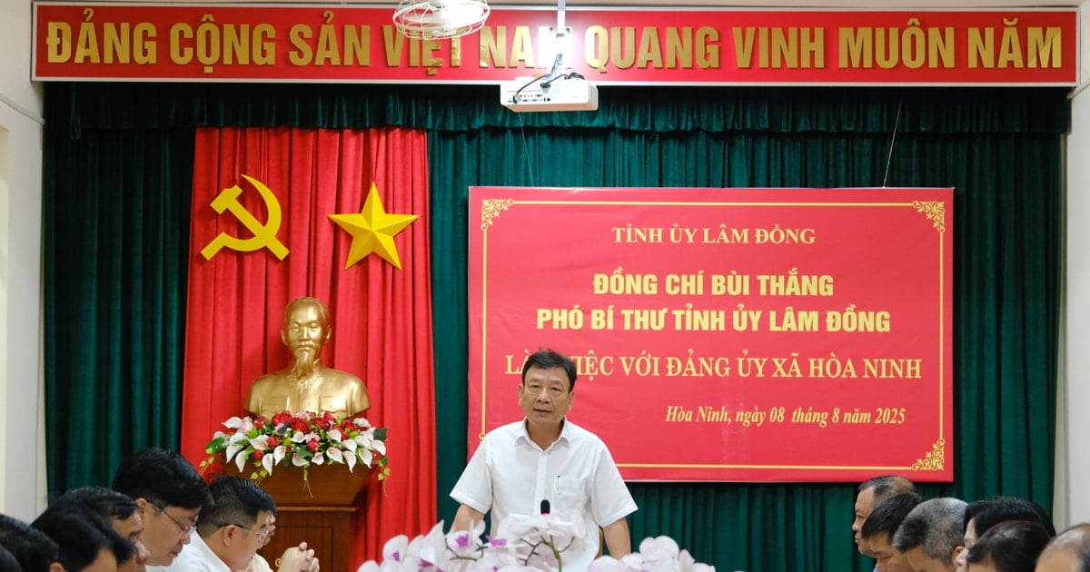 Phó Bí thư Tỉnh ủy Lâm Đồng Bùi Thắng kiểm tra hoạt động bộ máy chính quyền tại Hòa Bắc và Hòa Ninh
