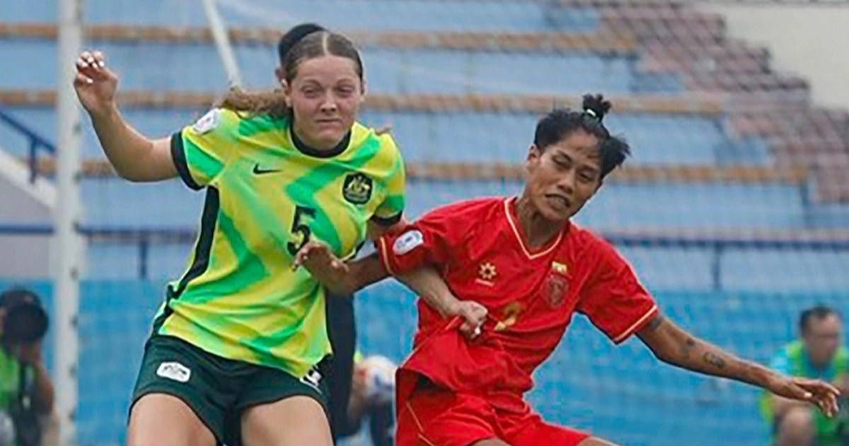 អ្នក​គាំទ្រ​អាស៊ីអាគ្នេយ៍​ប្រតិកម្ម​ពេល​ក្រុម​នារី​មីយ៉ាន់ម៉ា​ឈ្នះ​អូស្ត្រាលី