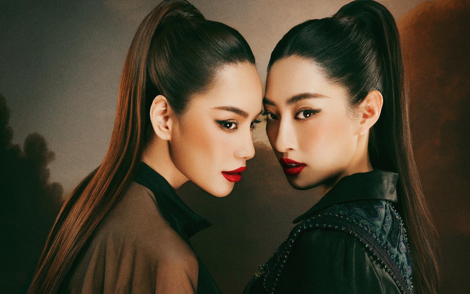 Lê Hoàng Phương (Miss Grand Việt Nam 2023) và Lương Thùy Linh (Hoa hậu Thế giới Việt Nam 2019) qua ống kính của Kiếng Cận.