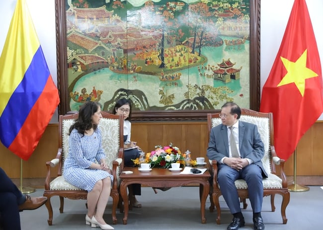 Thứ trưởng Tạ Quang Đông tiếp Đại sứ Colombia tại Việt Nam - Ảnh 1.
