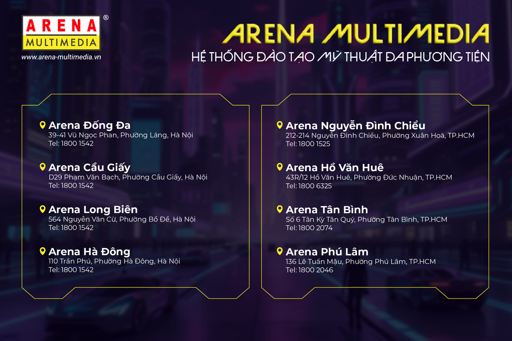 Chinh phục ngành hoạt hình, kỹ xảo, game 3D với chương trình AVG tại Arena Multimedia - 4