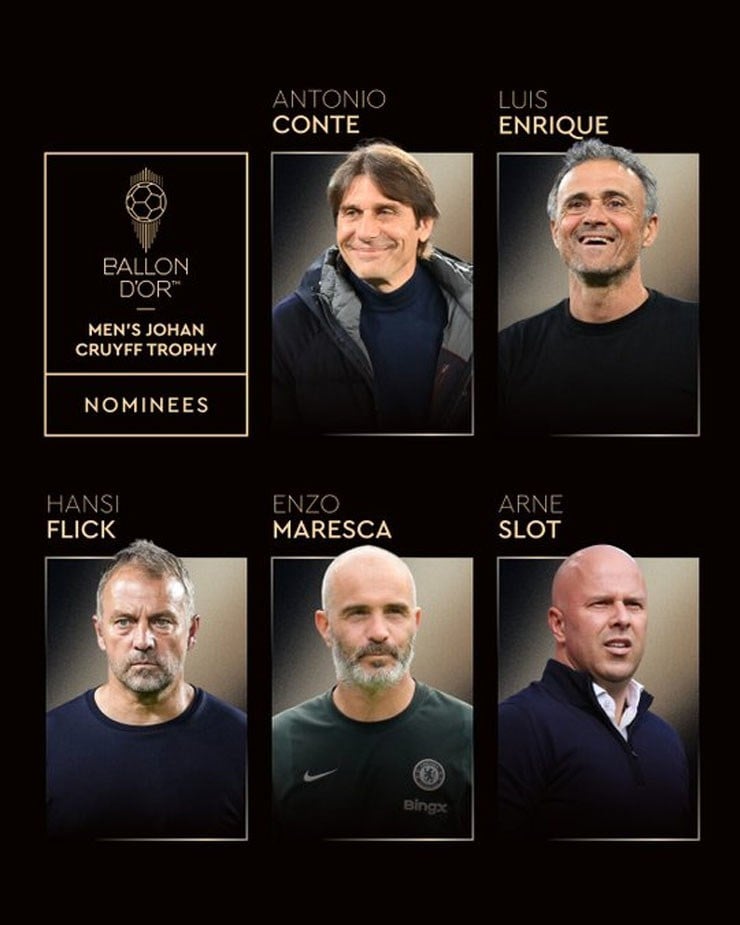 Ballon d'Or 2025 nominations: Ronaldo and Messi continue to be absent, former Man United player suddenly appears - photo 6