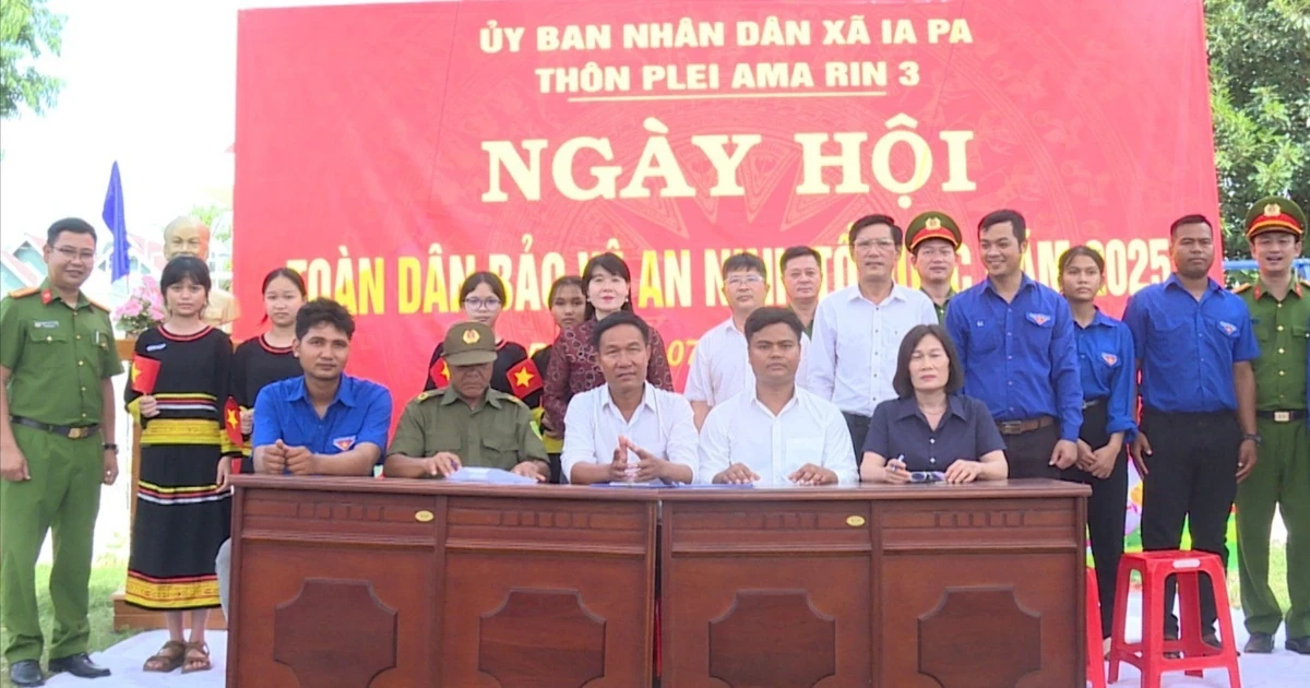 Xã Ia Pa tổ chức thành công Ngày hội Toàn dân bảo vệ an ninh Tổ quốc năm 2025