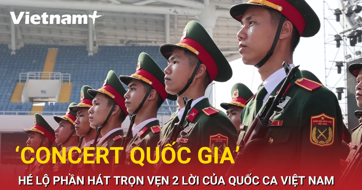 “Concert Quốc gia”: Màn tập hát Quốc ca của 68 quân nhân trẻ