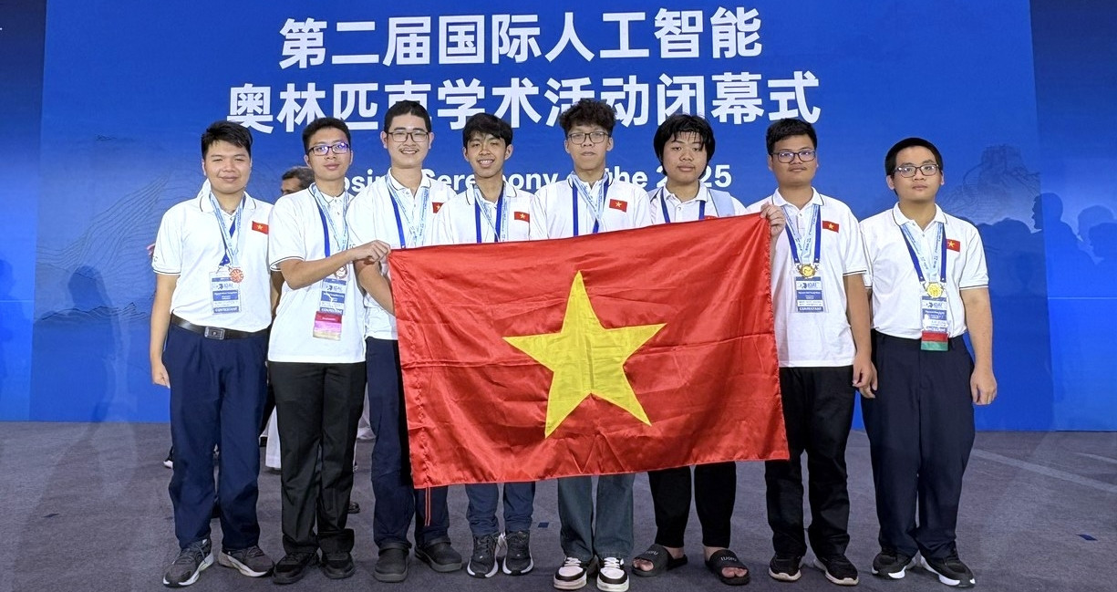 Việt Nam giành 3 Huy chương Vàng Olympic Trí tuệ nhân tạo quốc tế năm 2025