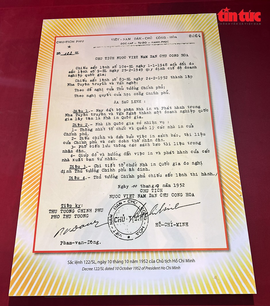 Sắc lệnh của Chủ tịch Hồ Chí Minh năm 1952.