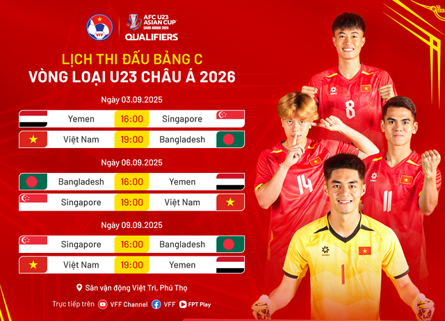 Lịch thi đấu U.23 Việt Nam mới nhất: Ra sân giờ vàng, phát trên 3 kênh gồm…- Ảnh 1.
