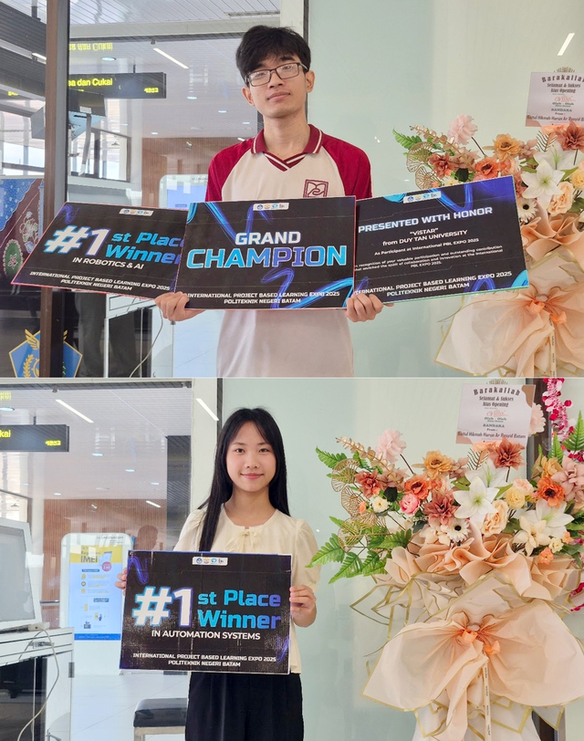 SV ĐH Duy Tân là nhà vô địch, nhiều giải nhất, nhì tại International PBL Expo 2025- Ảnh 2.