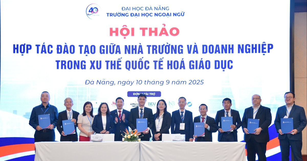 Trường Đại học Ngoại ngữ Đà Nẵng ký kết hợp tác với 11 đối tác trong nước và quốc tế