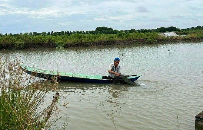 កែលម្អគំរូចិញ្ចឹមបង្កងយ៉ាងទូលំទូលាយរបស់កសិករនៅឃុំ Ganh Hao