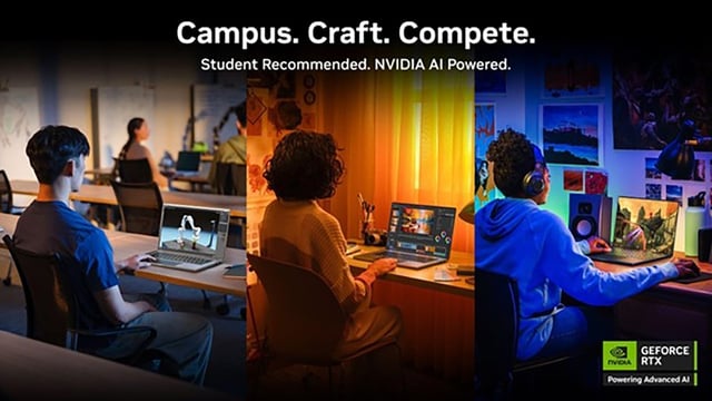 Laptop NVIDIA GeForce RTX™ - Sức mạnh AI đồng hành cùng Sinh viên!- Ảnh 1.