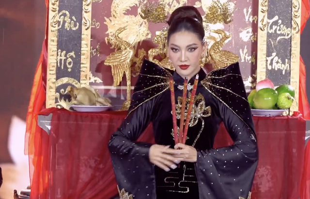 Tranh cãi thí sinh Miss Grand Vietnam diễn thiết kế trang phục 'bàn thờ', BTC nói gì?- Ảnh 3.