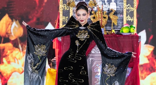 Tranh cãi thí sinh Miss Grand Vietnam diễn thiết kế trang phục 'bàn thờ', BTC nói gì?- Ảnh 1.