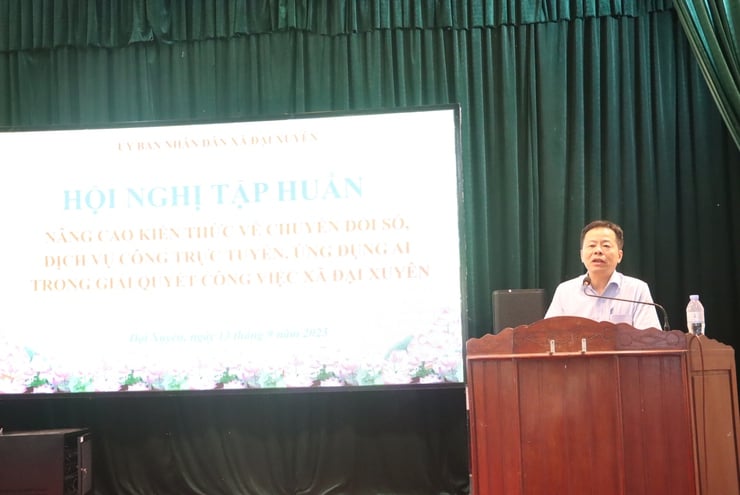 Xã Đại Xuyên: Tập huấn chuyển đổi số, nâng cao hiệu quả xây dựng chính quyền phục vụ Nhân dân- Ảnh 2.