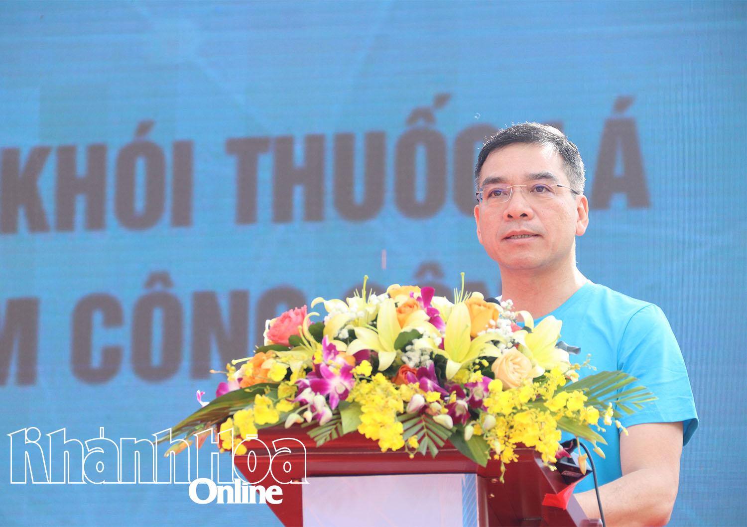 Tiến sĩ, Bác sĩ Hà Anh Đức phát biểu khai mạc chương trình.