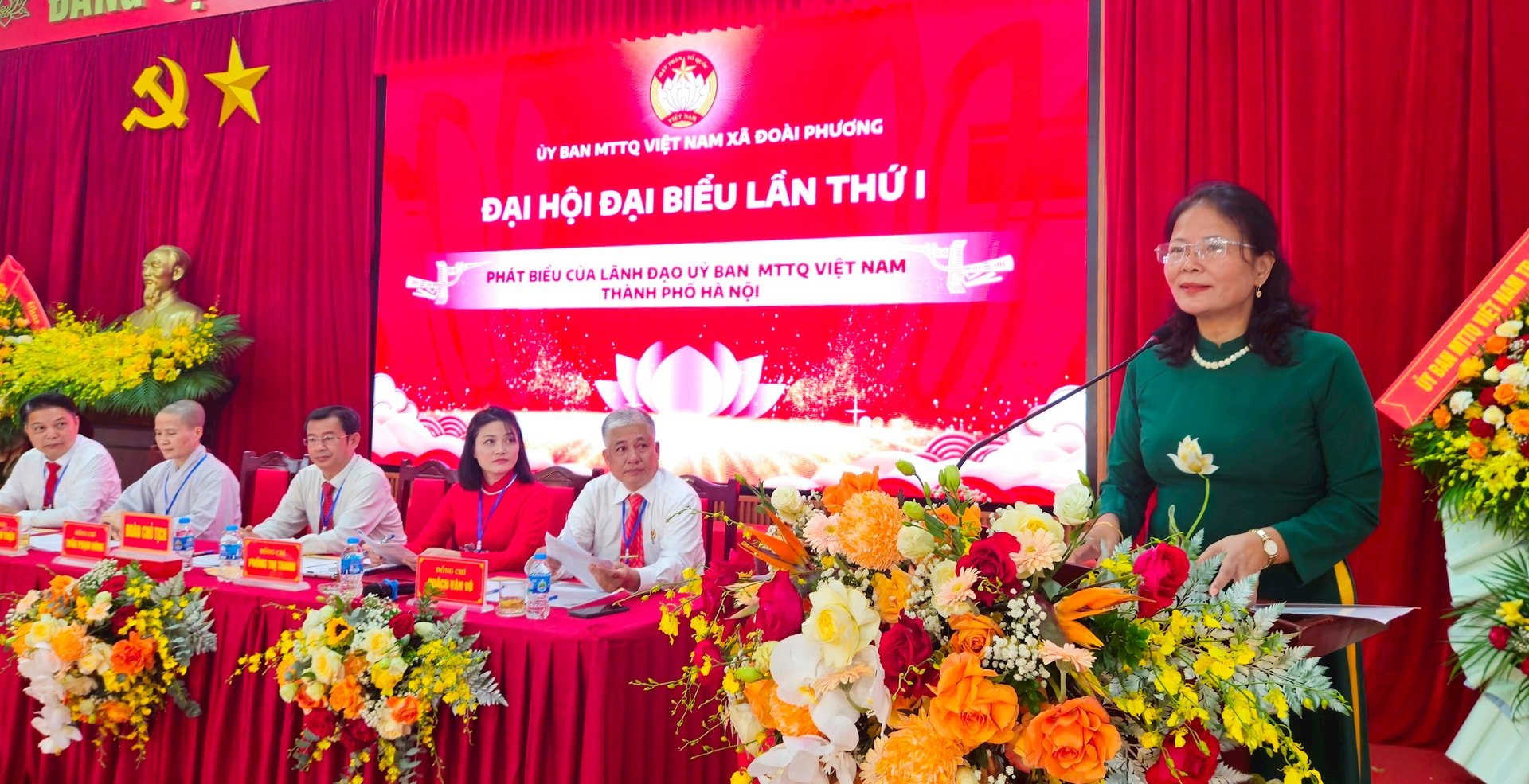 160 đại biểu dự Đại hội Mặt trận Tổ quốc xã Đoài Phương lần thứ I- Ảnh 6.