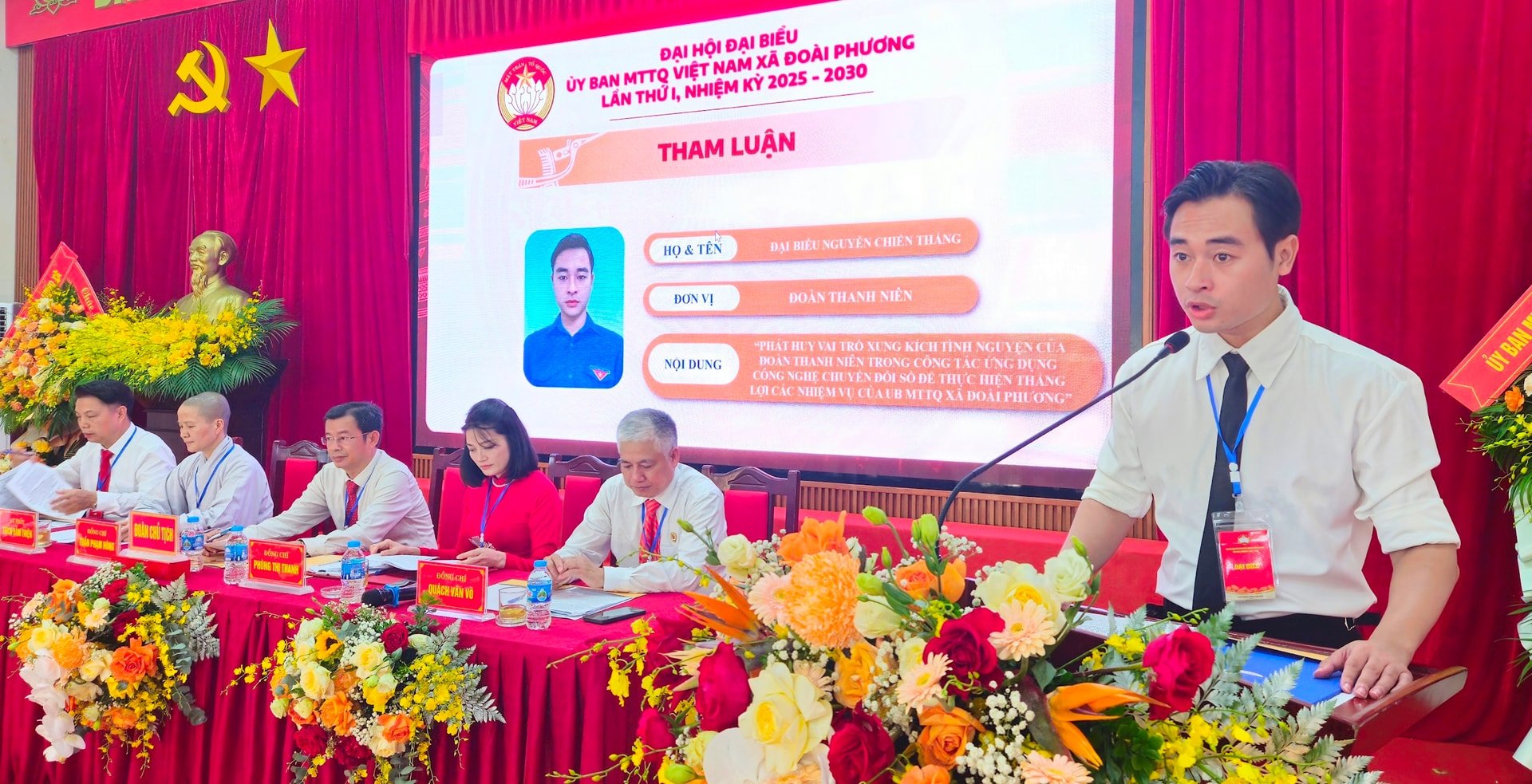 160 đại biểu dự Đại hội Mặt trận Tổ quốc xã Đoài Phương lần thứ I- Ảnh 5.