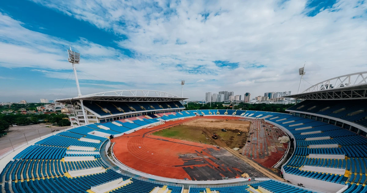 Mỹ Đình nâng cấp sân bãi, thay toàn bộ mặt cỏ