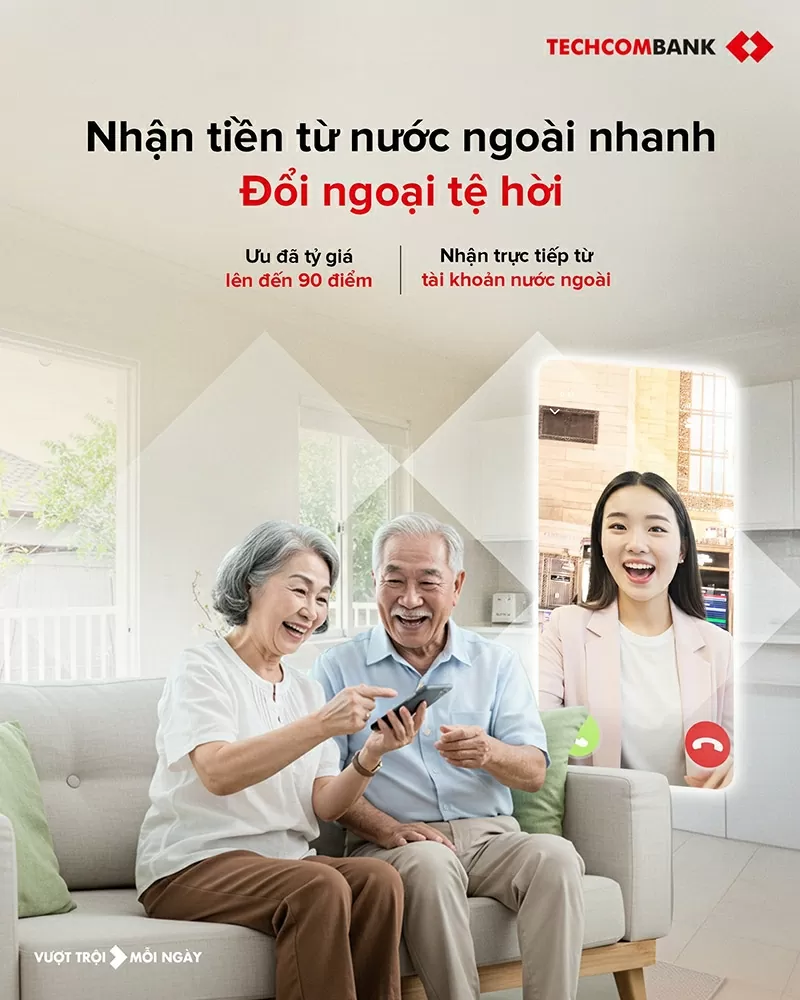 Techcombank ភ្ជាប់ស្នេហាពីគ្រប់ទិសទី។