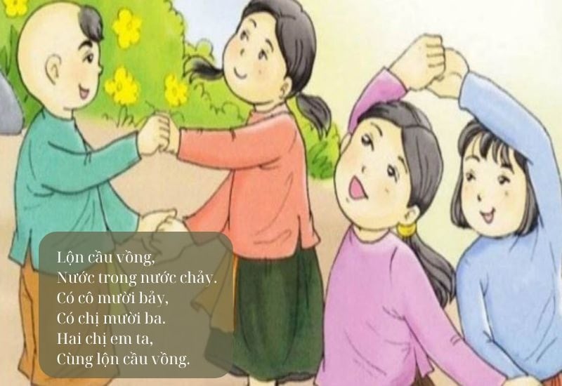 동요와 게임: 무지개 뒤집기. 사진: 문서