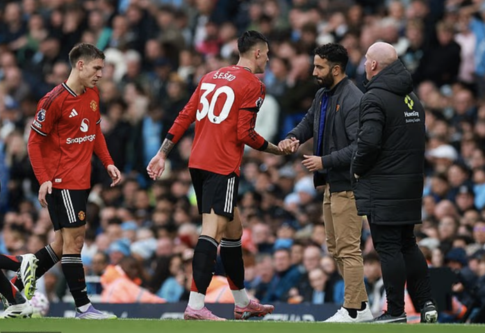 Haaland បានបំផ្លាញ Manchester Derby, Amorim មានការលំបាកក្នុងការរក្សាកៅអីរបស់គាត់នៅ Man United - រូបថត 6 ។