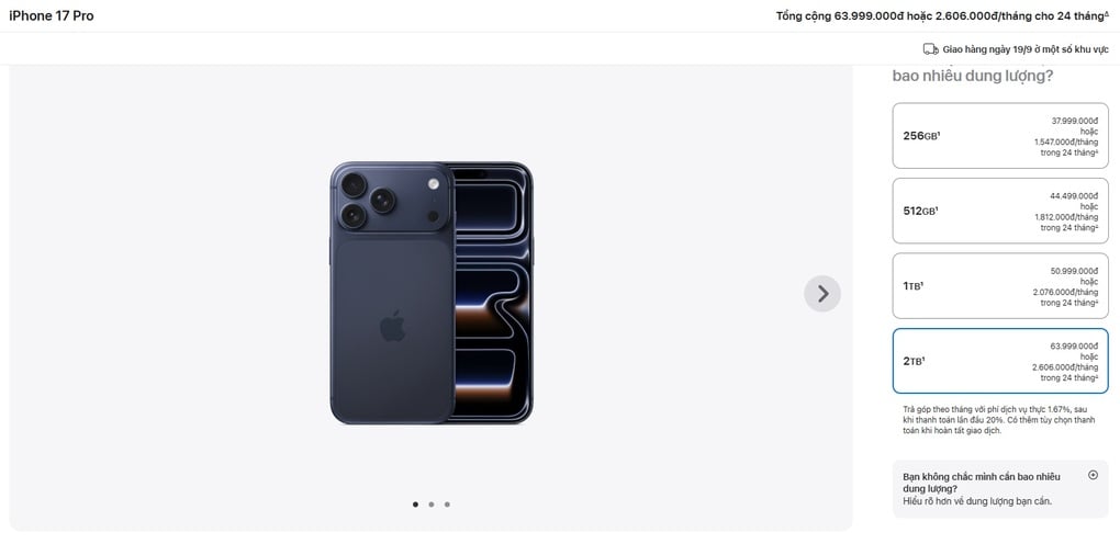 Mẫu iPhone 17 Pro Max duy nhất còn sẵn hàng nhưng kén khách mua ở Việt Nam - 1